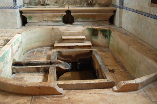 Pila de lavado de la cocina de Alcobaça