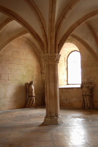 Columna central sala capitular Alcobaça