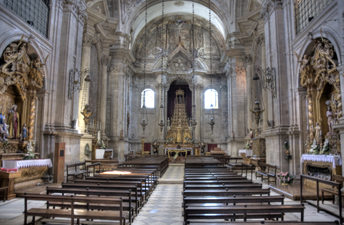 Nave central de la iglesia de Lorvao