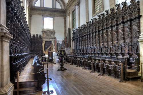 Sillería del coro de la iglesia de Lorvao