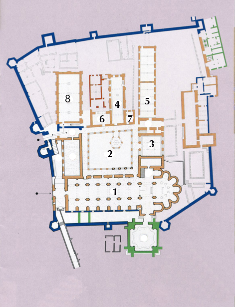 Plano monasterio de Poblet
