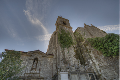Campanario de la iglesia de Melón