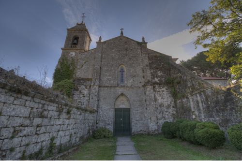 Fachada occidental iglesia de Melón