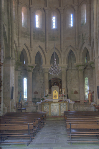 Cabecera interior de la iglesia e Melón